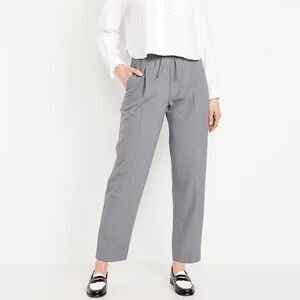High-Waisted Billie Straight Ankle Old Navy Women's Classic Gray Trousers